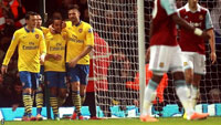 West Ham United 	1-3 Arsenal (vòng 18 Premier League)